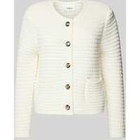 Bash Cardigan mit Strukturmuster Modell 'GASPARD' in Ecru, Größe 38 von Bash