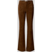 Bash Flared Stoffhose mit Eingrifftaschen in Camel, Größe 38 von Bash