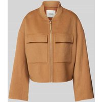 Bash Jacke mit Brustpattentaschen Modell 'PHILIPPA' in Camel, Größe 38 von Bash