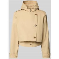 Bash Jacke mit asymmetrischer Knopfleiste Modell 'TRENCH THYM' in Beige, Größe 38 von Bash