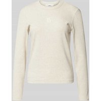 Bash Longsleeve in Strick-Optik Modell 'CASTA' in Ecru, Größe 34 von Bash