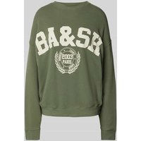 Bash Oversized Sweatshirt mit Label-Print in Gruen, Größe 34 von Bash