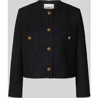Bash Regular Fit Blazer mit Lanawoll-Anteil Modell 'Meredith' in Black, Größe M von Bash