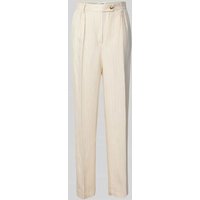 Bash Regular Fit Bundfaltenhose mit Bügelfalten Modell 'PEANUT' in Beige, Größe 38 von Bash
