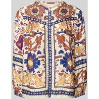 Bash Relaxed Fit Bluse mit Rundhalsausschnitt Modell 'VERONE' in Ecru, Größe 40 von Bash