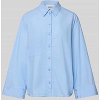 Bash Relaxed Fit Hemdbluse mit Brusttasche Modell 'ADAM' in Hellblau, Größe XS von Bash