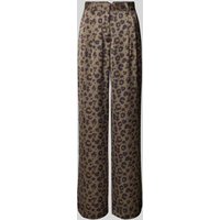 Bash Straight Leg Stoffhose mit Bundfalten Modell 'BLOY' in Khaki, Größe 42 von Bash
