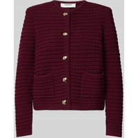 Bash Strickjacke mit Eingrifftaschen Modell 'GASPARD' in Bordeaux, Größe M von Bash