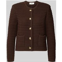 Bash Strickjacke mit Eingrifftaschen Modell 'GASPARD' in Schoko, Größe M von Bash