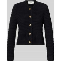 Bash Strickjacke mit Strukturmuster Modell 'GASPARD' in Black, Größe M von Bash