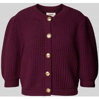 Bash Strickjacke mit durchgängiger Knopfleiste Modell 'Garance' in Bordeaux, Größe XS Bash Strickjacke mit durchgängiger Knopfleiste Modell 'Garance' in Bordeaux, Größe XS von Bash