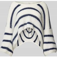 Bash Strickpullover mit U-Boot-Ausschnitt Modell 'BIGUEL' in Ecru, Größe 36 von Bash