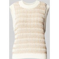 Bash Stricktop mit Rundhalsausschnitt Modell 'MYLAN' in Ecru, Größe 32 von Bash