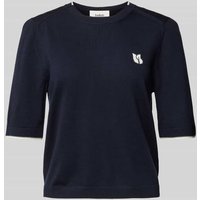 Bash T-Shirt aus reiner Wolle Modell 'JUMPER' in Marine, Größe 32 von Bash