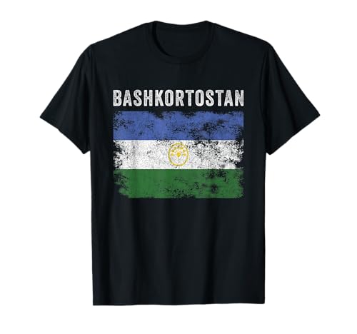 Baschkortostan-Flagge im Used-Look – Männer Frauen – Baschkirische Flagge T-Shirt Baschkortostan-Flagge im Used-Look – Männer Frauen – Baschkirische Flagge T-Shirt von Bashkortostan Flag Nation