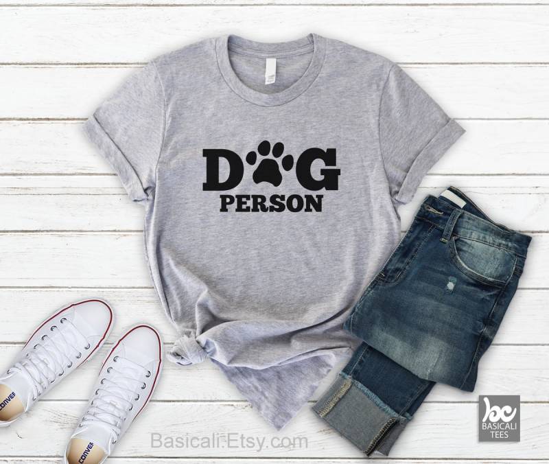 Dog Person Shirt Weiches, Bequemes Unisex T-Shirt, Hundeliebhaber Geschenk von BasiCali