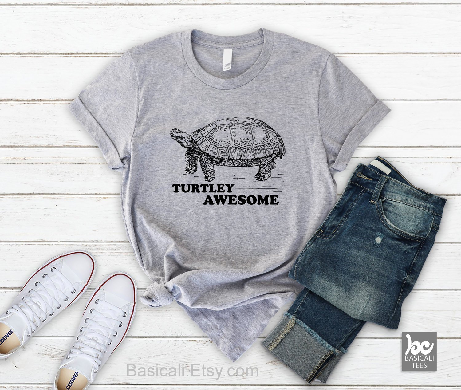 Turtley Super Shirt, Unisex Schildkröte, Ozean, Meer, Kreaturen von BasiCali