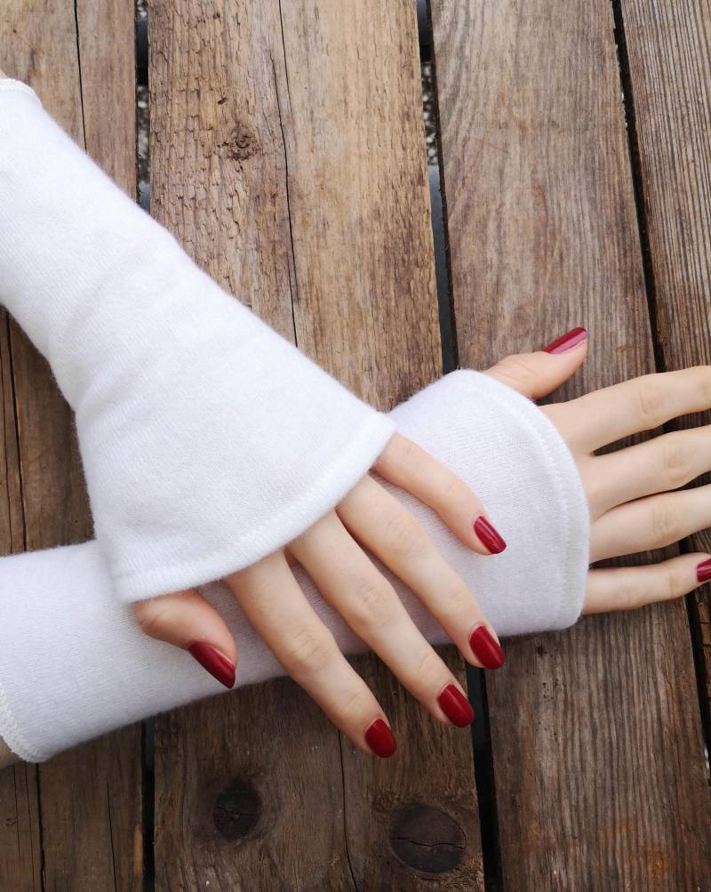 stulpen Merinowolle Creme von BasiaKollek