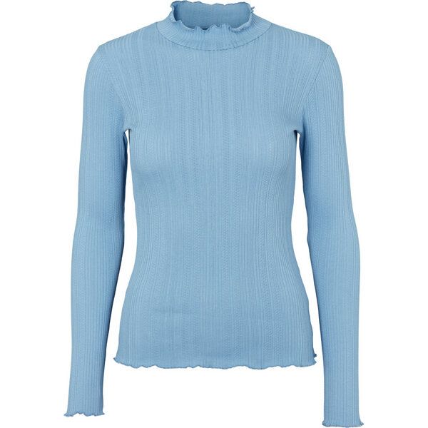 Basic Apparel High Neck Langarm Shirt SCALA aus Bio-Baumwolle von Basic Apparel