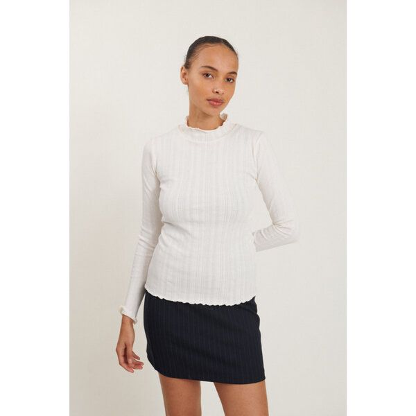 Basic Apparel High Neck Langarm Shirt SCALA aus Bio-Baumwolle von Basic Apparel