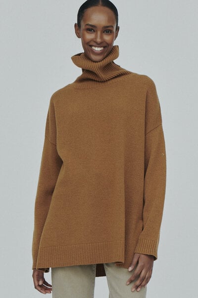 Basic Apparel Rollkragenpullover - Line T-neck - mit Wolle von Basic Apparel