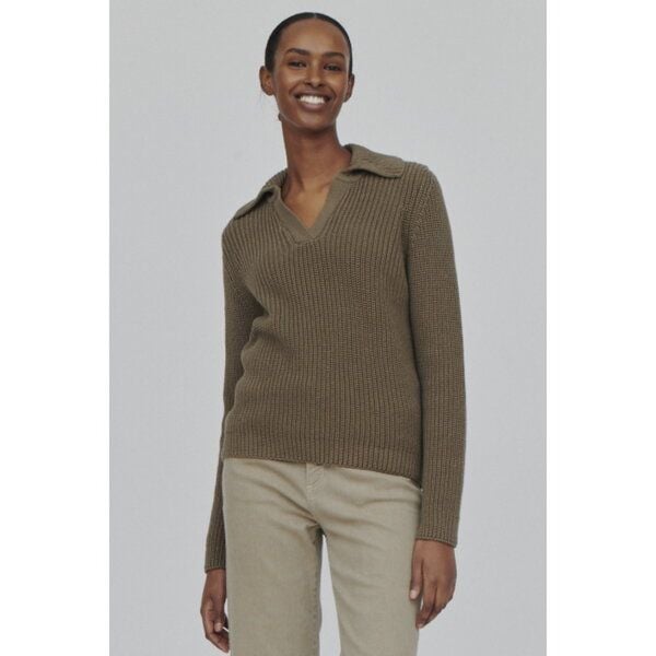 Basic Apparel Strickpullover Vegan - Sweety Polo - aus Bio-Baumwolle von Basic Apparel