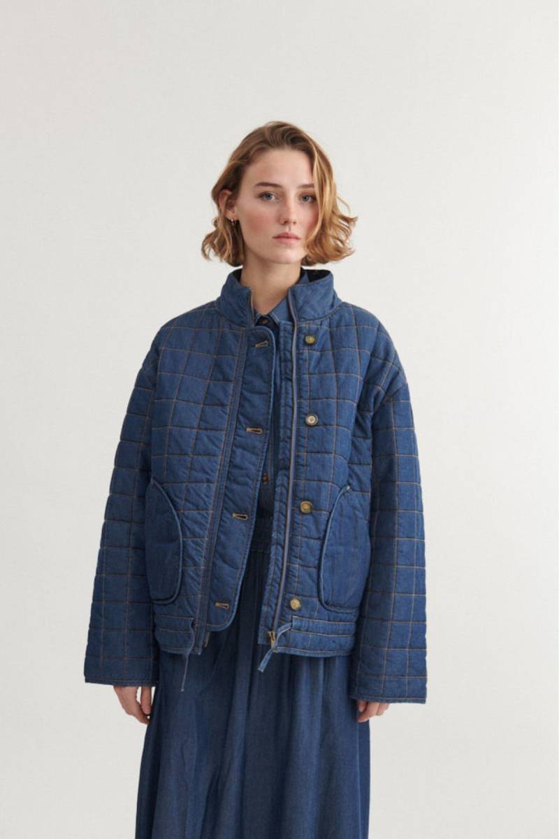 Bomberjacke Bine Blau von Basic Apparel