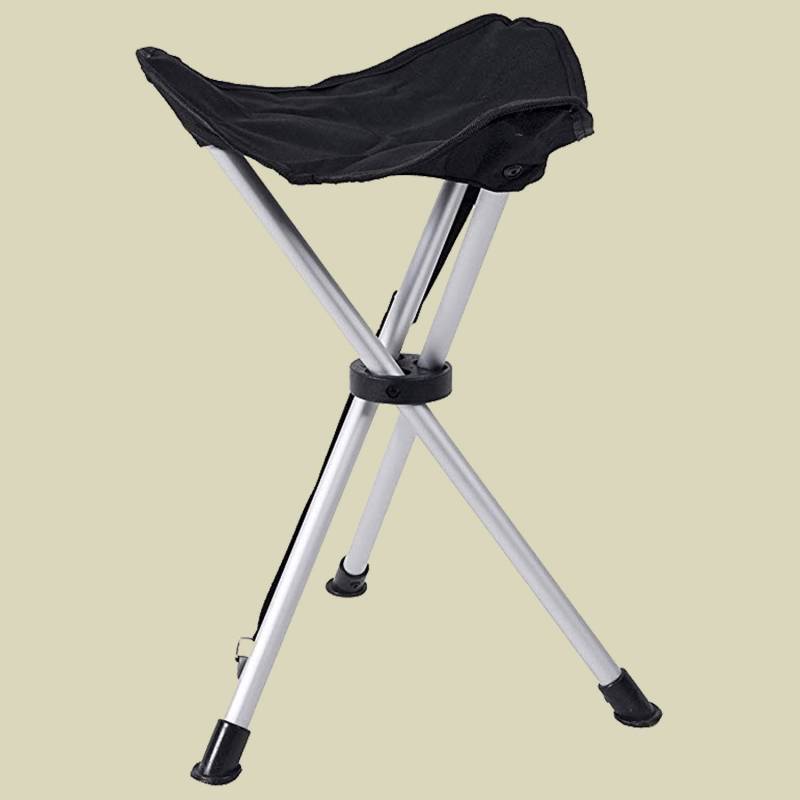 Dreibeinhocker Travelchair Sandwich Sitzhöhe 47 cm Sitzfläche schwarz von Basic Nature
