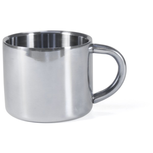 Basic Nature - Edelstahl Thermobecher Deluxe Espresso - Isolierbecher Gr 65 ml grau von Basic Nature