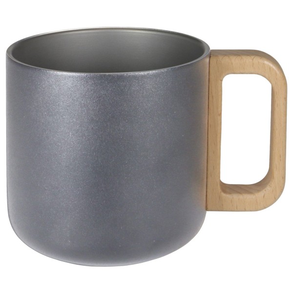 Basic Nature - Edelstahl Thermobecher Rustico - Isolierbecher Gr 400 ml grau von Basic Nature