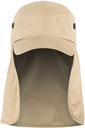 Basic Nature Uni Legionärskappe Nackenschutz Baseballkappe, braun, L von Basic Nature