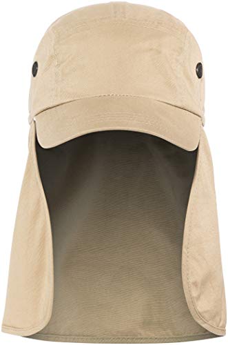 Basic Nature Uni Legionärskappe Nackenschutz Baseballkappe, braun, M von Basic Nature