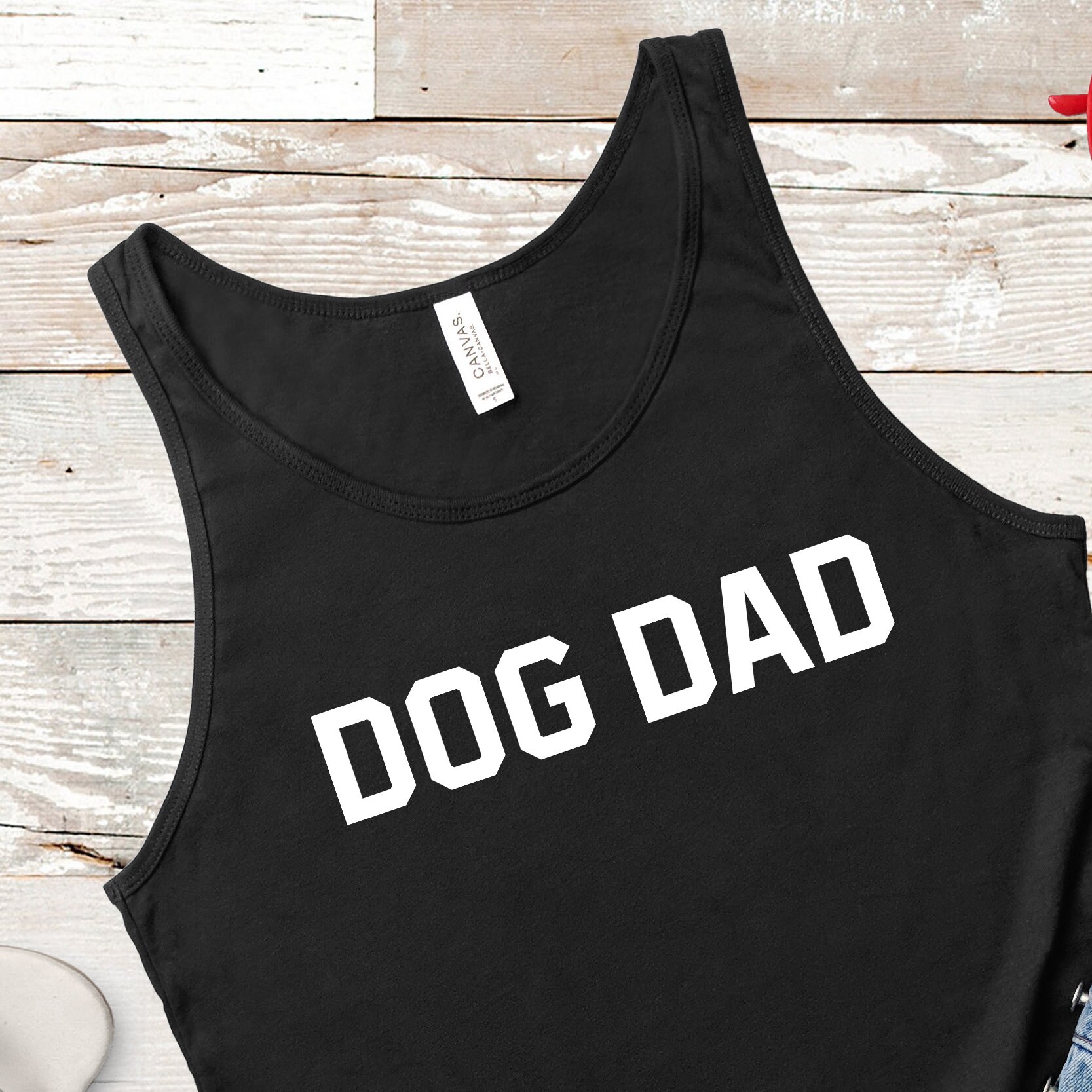 Hund Papa | Unisex Tank Top Mehrere Farboptionen Auf Bestellung von BasicBitchDesigns