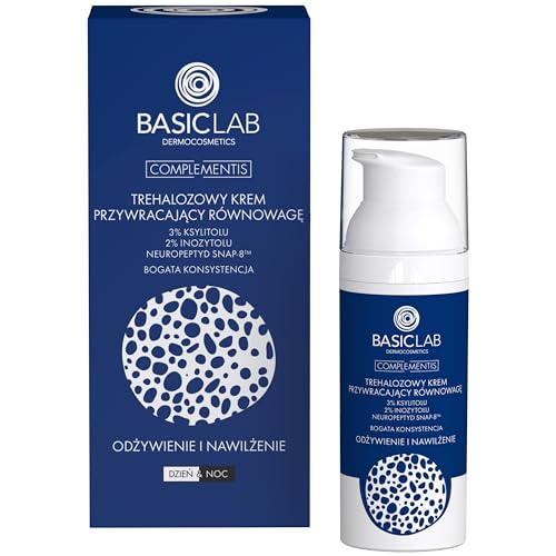 BasicLab Dermocosmetics Trehalose-Hautausgleichscreme | 50 ml | Für Frauen und Männer, Reichhaltige Textur, Nährstoff- und Feuchtigkeitsversorgung, Für trockene Haut, Schützt die Haut von BasicLab Dermocosmetics