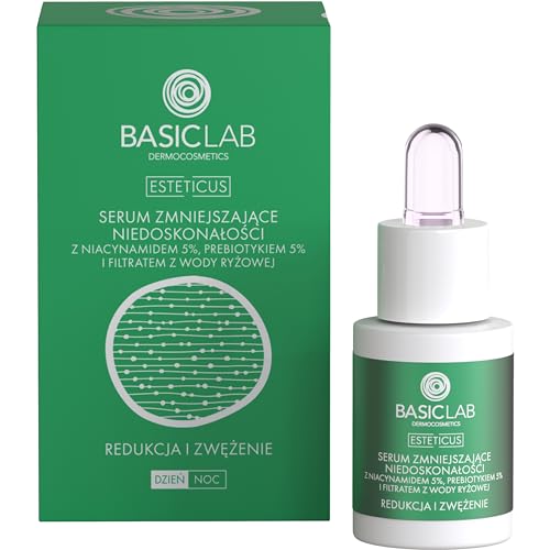 BasicLab Dermocosmetics Gesichtsserum gegen Unreinheiten | 30 ml | Für Frauen und Männer, gegen Mitesser, Akne, Pickel, Tag & Nacht von BasicLab Dermocosmetics