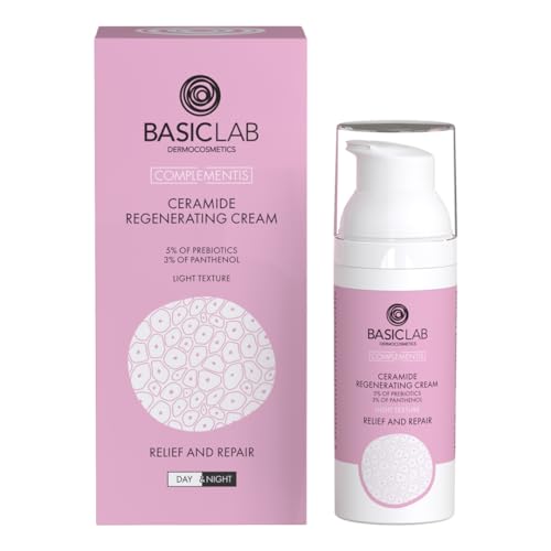 BasicLab Ceramide regenerierende Tages- und Nachtcreme | 50 ml | Für Frauen und Männer, Unter dem Make-up, Beschwert die Haut nicht, Spendet Feuchtigkeit und beruhigt, Beruhigt und baut wieder auf BasicLab Ceramide regenerierende Tages- und Nachtcreme | 50 ml | Für Frauen und Männer, Unter dem Make-up, Beschwert die Haut nicht, Spendet Feuchtigkeit und beruhigt, Beruhigt und baut wieder auf von BasicLab