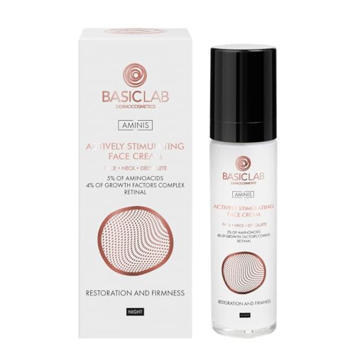 BasicLab Dermocosmetics BasicLab Anti-Falten Augencreme | 50 ml | Nachtcreme, Für Männer und Frauen, Für Augenlider, Für reife Haut von BasicLab