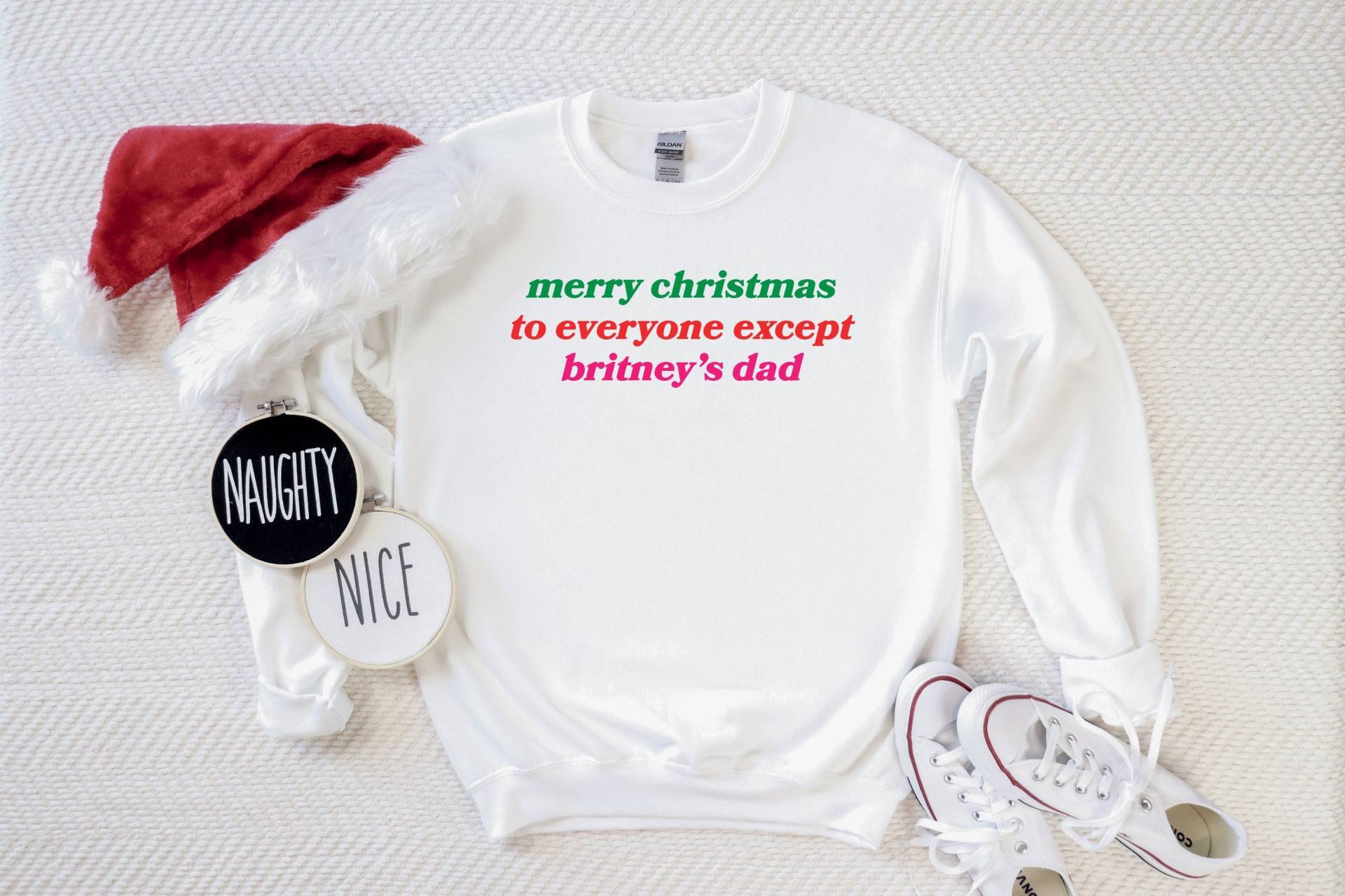 Merry Christmas To Everyone Außer Britney's Dad Sweatshirt/Free Britney Sweatshirt/Britney Spears von BasicNecessiTees