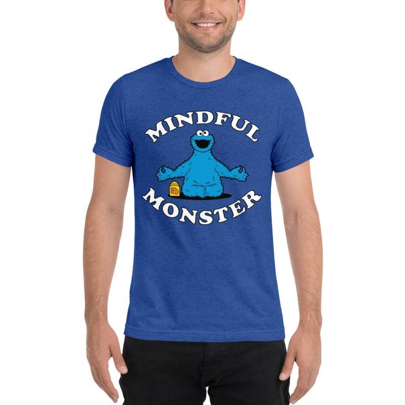 Achtsam Monster Kurzarm T-Shirt von BasicZen