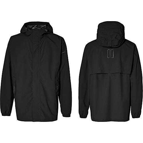 Basil+TipTop Fahrrad Regenjacke Hoga Unisex Gr. L + SCHLAUCHFLICKEN Jet schwarz von Basil+TipTop