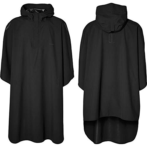 Basil+TipTop Fahrrad Regenponcho Hoga Unisex Einheitsgröße + Flicken Jet schwarz von Basil+TipTop