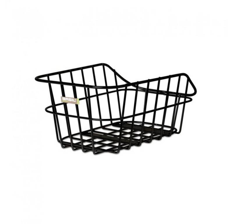 Basil Fahrradkorb Basil Cento Aluminium Hinterradkorb schwarz 45 × 33 × 21 cm - Gepäcktr von Basil