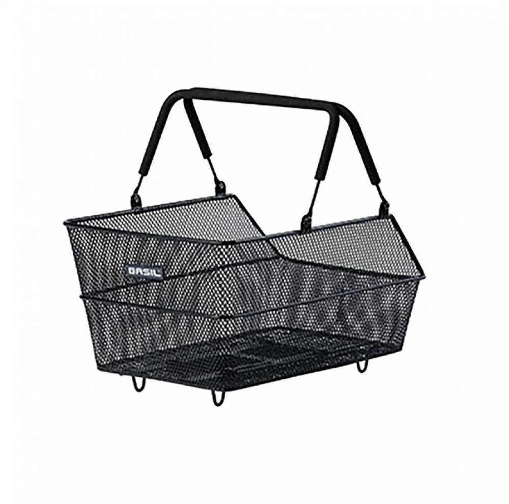 Basil Fahrradkorb Basil Cento S MIK - feinmaschiger Stahl-Hinterradkorb mit MIK-Adapterp von Basil
