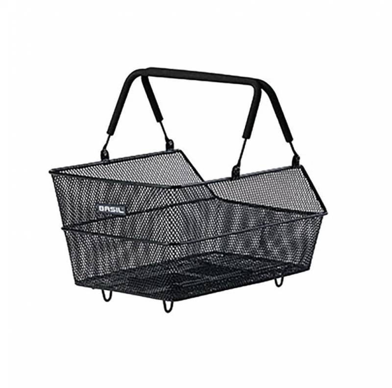 Basil Fahrradkorb Basil Cento S MIK - feinmaschiger Stahl-Hinterradkorb mit MIK-Adapterp von Basil