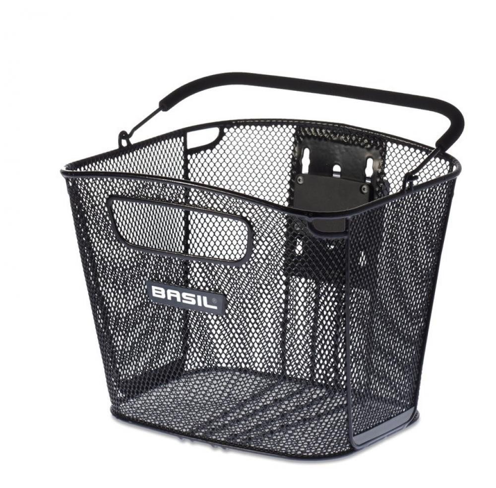 Basil Fahrradkorb Basil Lenkerkorb Bold KF 28x34x27cm schwarz engm mit Halter von Basil