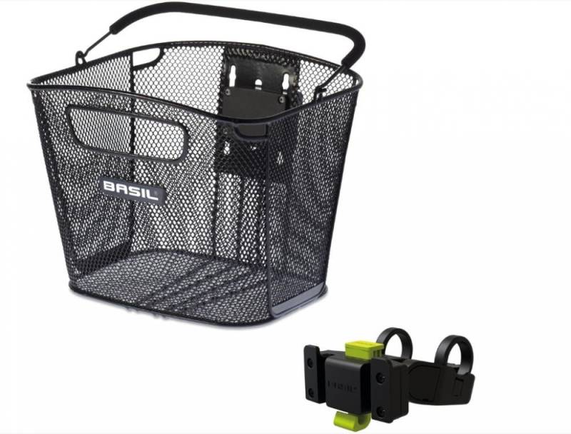 Basil Fahrradkorb Basil Vorderradkorb Bold Front KF - Stabiler Fahrradkorb aus Metall - von Basil