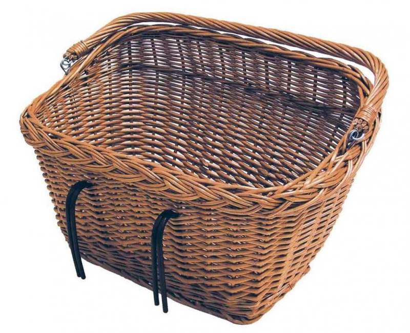 Basil Fahrradkorb Basil Weidenkorb Dublin 48x31x27 cm von Basil
