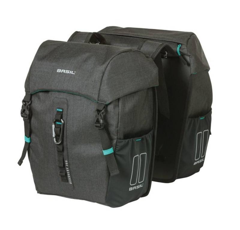 Basil Fahrradkorb Doppelpacktasche Discovery 365D M melee, 18 Ltr. von Basil