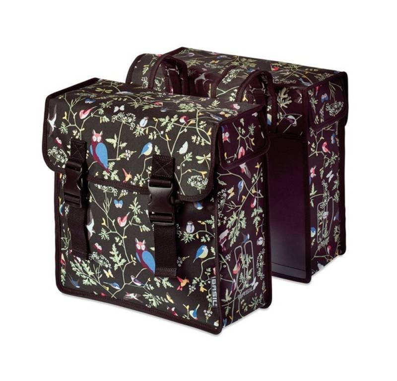 Basil Fahrradkorb Doppelpacktasche "Wanderlust", mit Reflexstreifen, 35 Liter von Basil