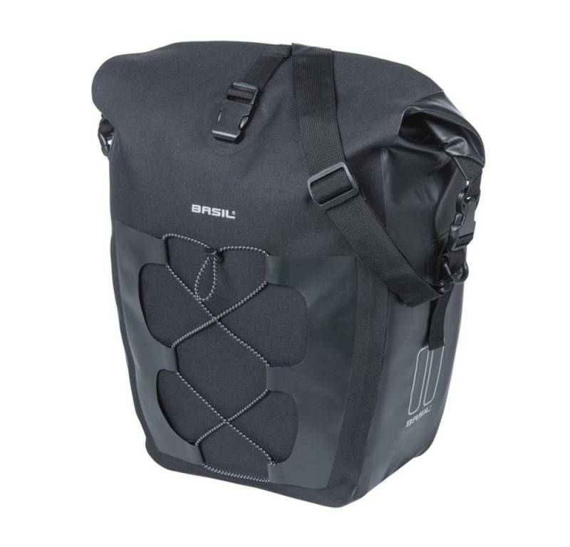 Basil Fahrradkorb Einzelpacktasche Navigator, 32x15x37cm, Hook-On-System von Basil